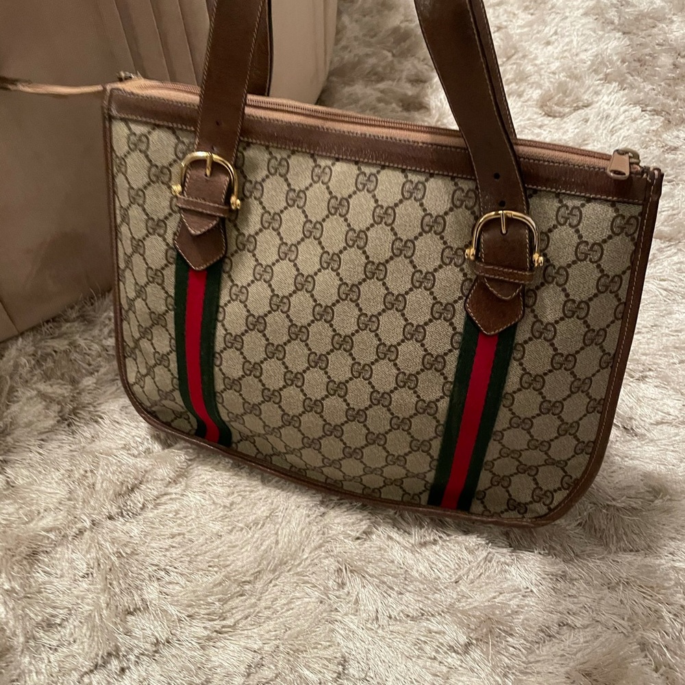 Rare Vintage Gucci top handle bag